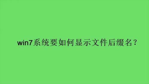 一键解锁Win7桌面右键，轻松显示/隐藏文件扩展名 1