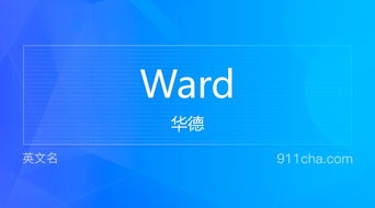 ward的定义及含义解析 3