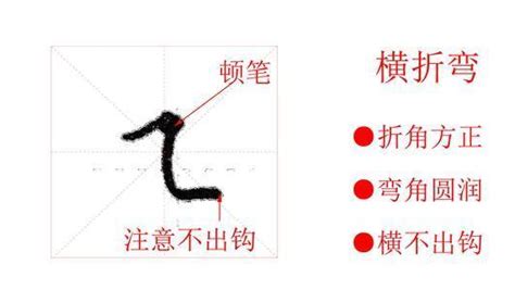 如何在田字格中正确书写横折笔画 1