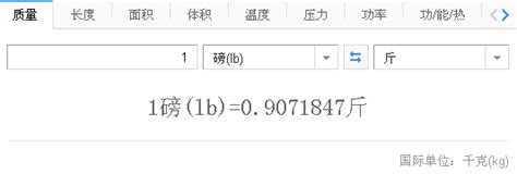 揭秘！1磅究竟对应多少公斤？ 5