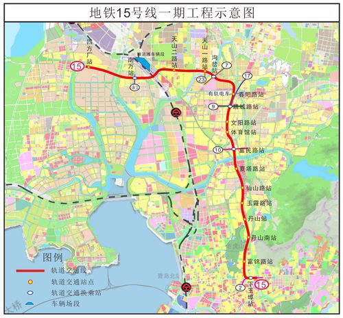 青岛地铁一号线站点线路图是怎样的？ 2