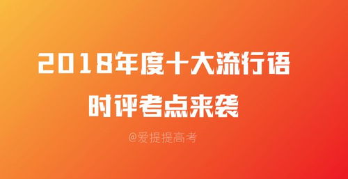 2018年度不得不知的十大热门流行语！ 3