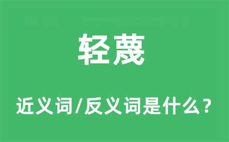 轻蔑的定义与解析 5