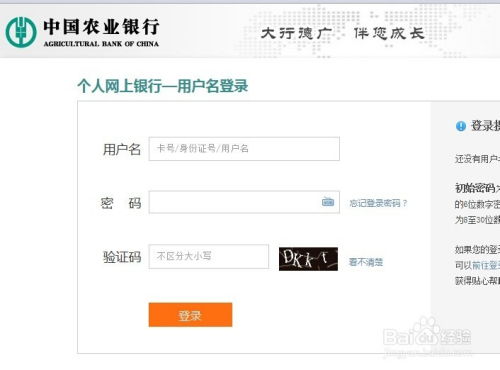 农业银行个人网银如何登录？ 1
