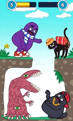 紫色怪物冒险游戏