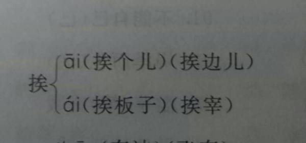 挨字多音词组集合 2