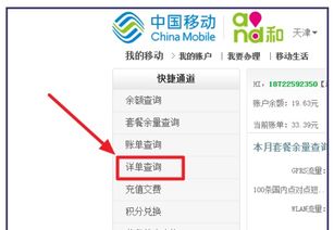 如何查询移动话费详细账单 1